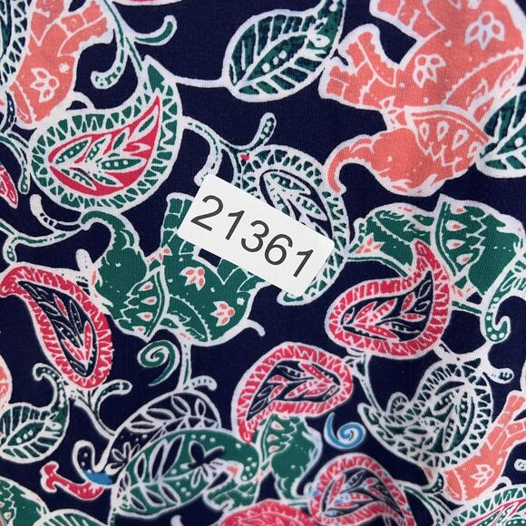 Fantastic Fawn Jacket Womens Small Navy Paisley Elephant AOP Active Boho Track - Picture 11 of 11